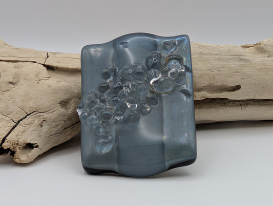 LIGHT BLUE AND SLATE CHUNKY RING