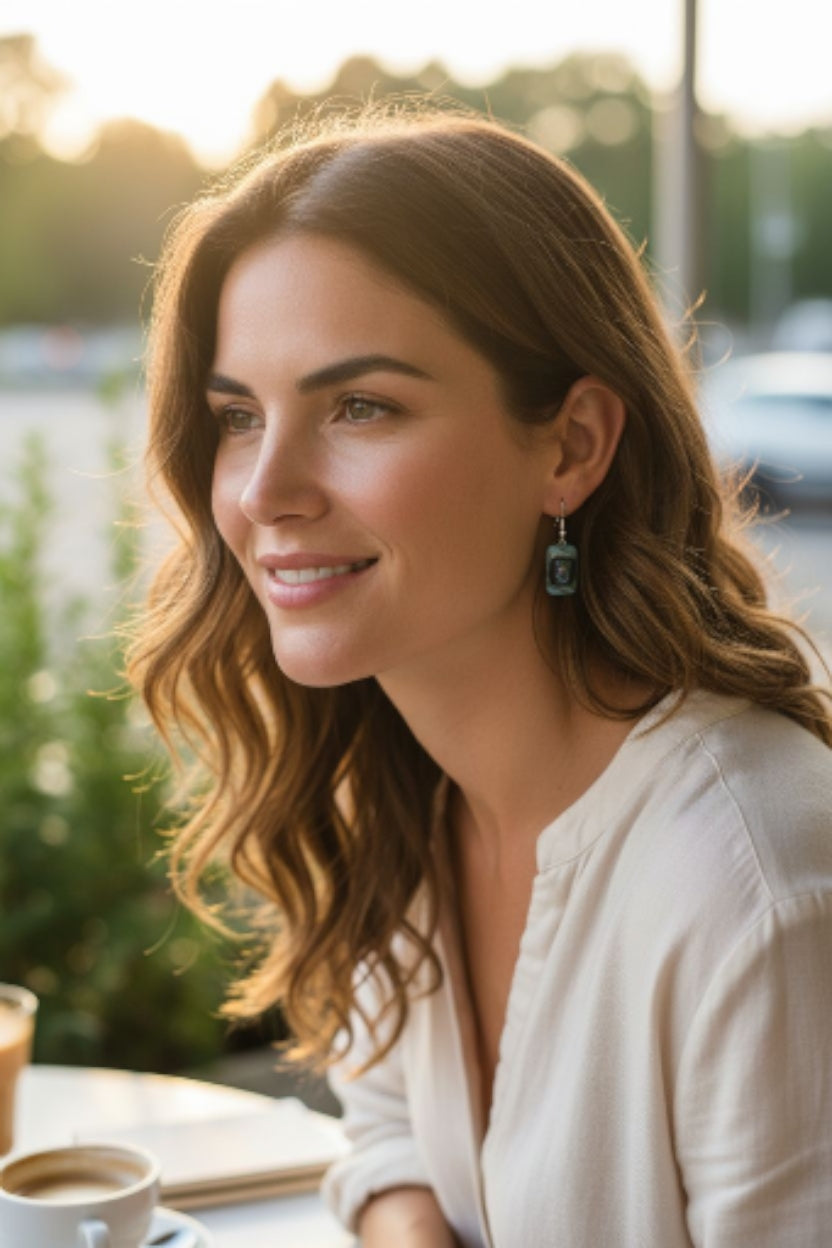 JUPITER AND JADE DROP EARRINGS